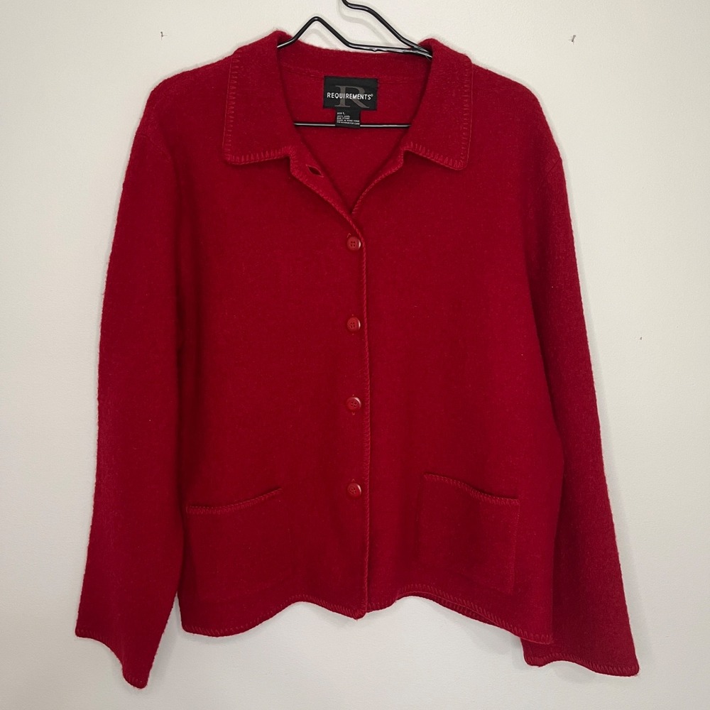 Requirements Wool Vintage 90's Jacket Women's L Shacket Autumn